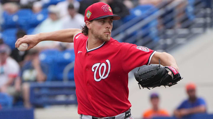 Washington Nationals pitcher Jake Irvin