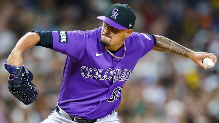 Colorado Rockies relief pitcher Brennan Bernardino.