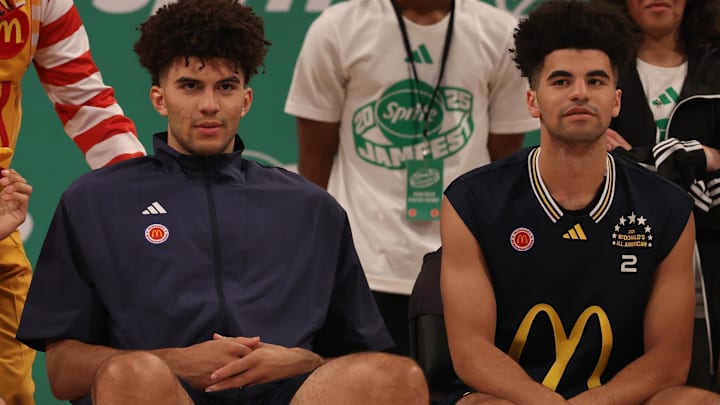 Florida basketball standouts Cameron Boozer, left, and Cayden Boozer will be teammates on more time in a high school setting at the Nike Hoop Summit - just weeks after playing in the McDonald's All-American Game.