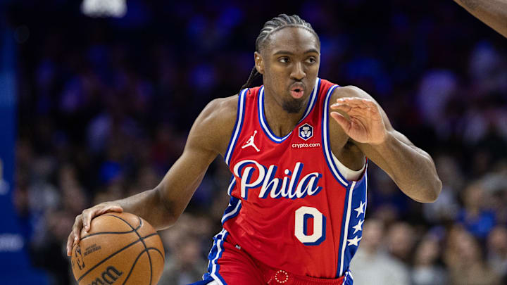 Philadelphia 76ers guard Tyrese Maxey is a solid prop target tonight.