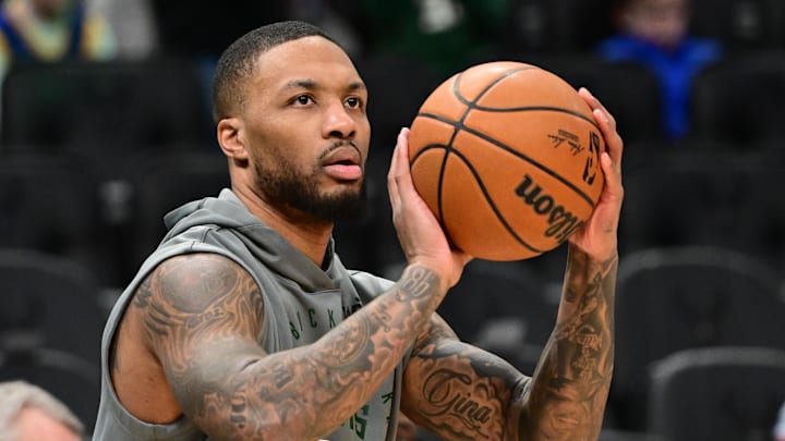 Milwaukee Bucks guard Damian Lillard.