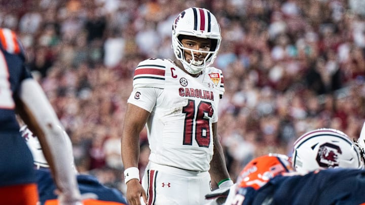 LaNorris Sellers and South Carolina are favorites against Virginia Tech on Sunday.