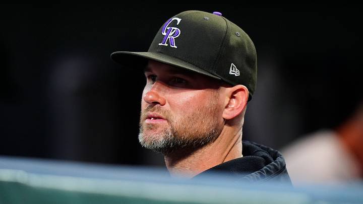 Rockies manager Warren Schaeffer (4) in the dugout in the first inning against the Diamondbacks. Credit: Ron Chenoy-Imagn Rockies manager Warren Schaeffer (4) in the dugout in the first inning against the Diamondbacks. Credit: Ron Chenoy-Imagn