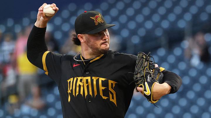 Sep 18, 2026; Pittsburgh, Pennsylvania, USA;  Pittsburgh Pirates starting pitcher Paul Skenes (30) delivers a pitch against the Kansas City Royals during the first inning at PNC Park.  Mandatory Credit: Charles LeClaire-Imagn Images
