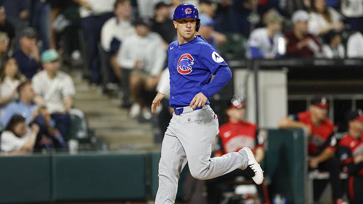 May 15, 2026; Chicago, Illinois, USA; Chicago Cubs third baseman Alex Bregman (3) scores against the Chicago White Sox during the seventh inning at Rate Field. Mandatory Credit: Kamil Krzaczynski-Imagn Images