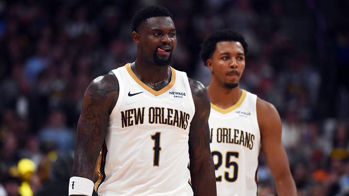 New Orleans Pelicans' tandem Zion Williamson (left) and Trey Murphy III (right) has been outscored by opposing teams' star duos in three games. New Orleans Pelicans' tandem Zion Williamson (left) and Trey Murphy III (right) has been outscored by opposing teams' star duos in three games.