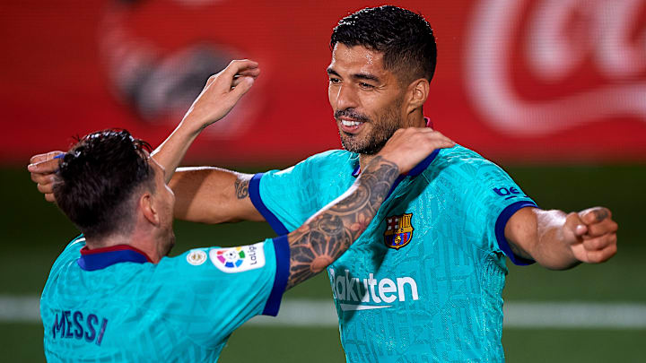 Luis Suárez y Messi
