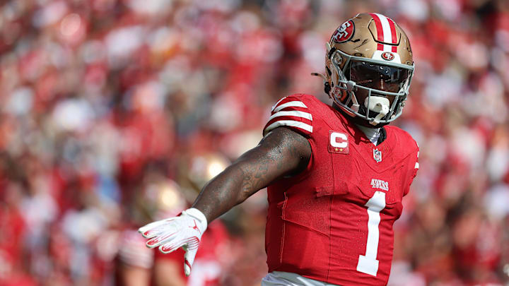 San Francisco 49ers wide receiver Deebo Samuel against the Tampa Bay Buccaneers.