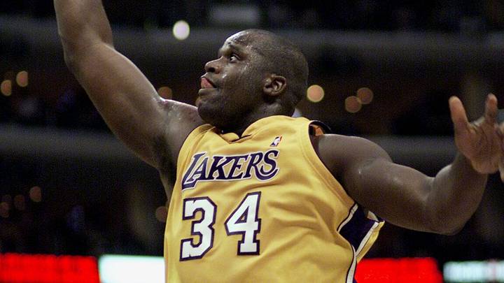 Oct 22, 2000; Los Angeles, CA; FILE PHOTO: The Lakers' Shaquille O'Neal goes to the basket during a win over Seattle at the Staples Center. Mandatory Credit: Robert Hanashiro-USA TODAY Network Oct 22, 2000; Los Angeles, CA; FILE PHOTO: The Lakers' Shaquille O'Neal goes to the basket during a win over Seattle at the Staples Center. Mandatory Credit: Robert Hanashiro-USA TODAY Network