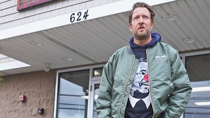 Dave Portnoy's final stop on his RI pizza journey Thursday took him to D. Palmieri's in Johnston and while Portnoy - who prefers a \"New Haven slice\" - didn't enjoy the traditional RI pizza strip, owner Stephen Palmieri was quick to make him a cheese pie Portnoy enjoyed.