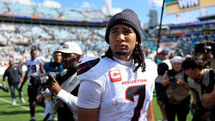 Houston Texans quarterback CJ. Stroud is looking to turn things around in Week 4 against the Titans.