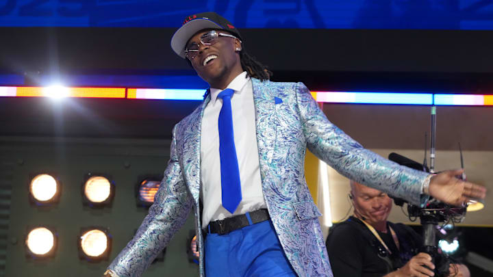 Kentucky Wildcats CB Maxwell Hairston is selected by the Buffalo Bills in the first round of the 2025 NFL Draft.