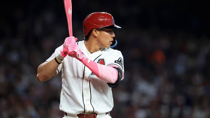 May 10, 2026; Phoenix, Arizona, USA; Arizona Diamondbacks infielder Jose Fernandez against the New York Mets at Chase Field. Mandatory Credit: Mark J. Rebilas-Imagn Images
