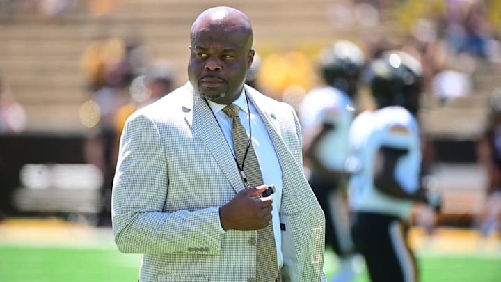 Southern Miss football coach Charles Huff walks on the sideline during during the school's annual Spring Game at Carlisle-Faulkner Field at M.M. Roberts Stadium. Southern Miss football coach Charles Huff walks on the sideline during during the school's annual Spring Game at Carlisle-Faulkner Field at M.M. Roberts Stadium.