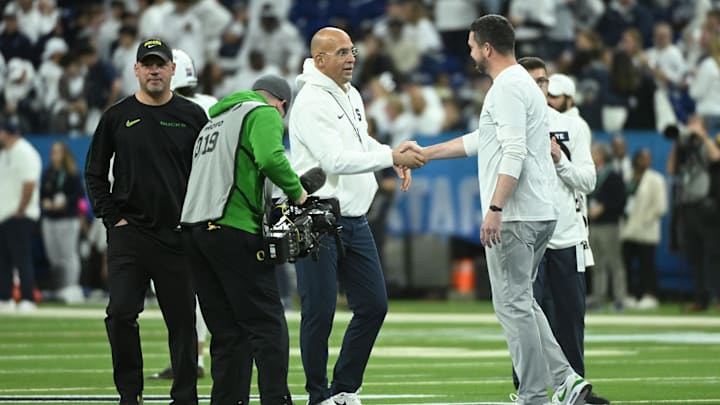 Firing a coach who won two playoff games a season ago is a drastic choice. James Franklin was 104-65 at Penn State.
