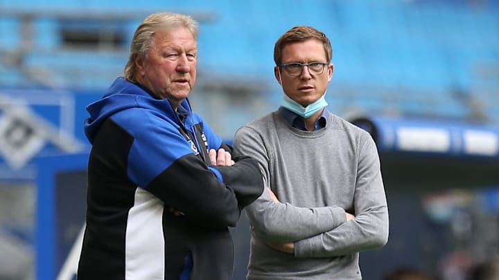 Michael Mutzel (re.) mit Horst Hrubesch Michael Mutzel (re.) mit Horst Hrubesch