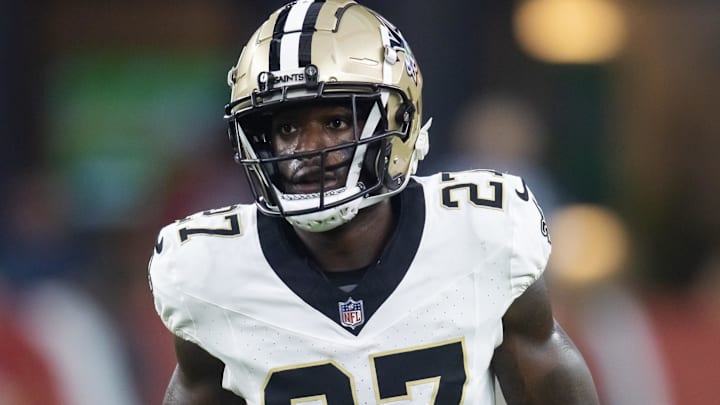 New Orleans Saints cornerback Shemar Jean-Charles (27) New Orleans Saints cornerback Shemar Jean-Charles (27)