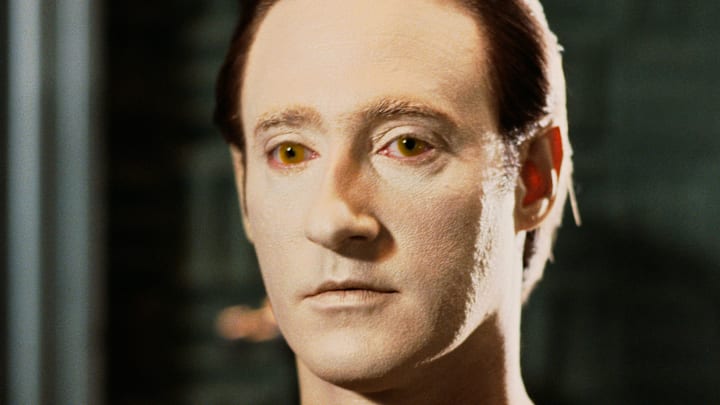 Actor Brent Spiner as Star Trek's Commander Data