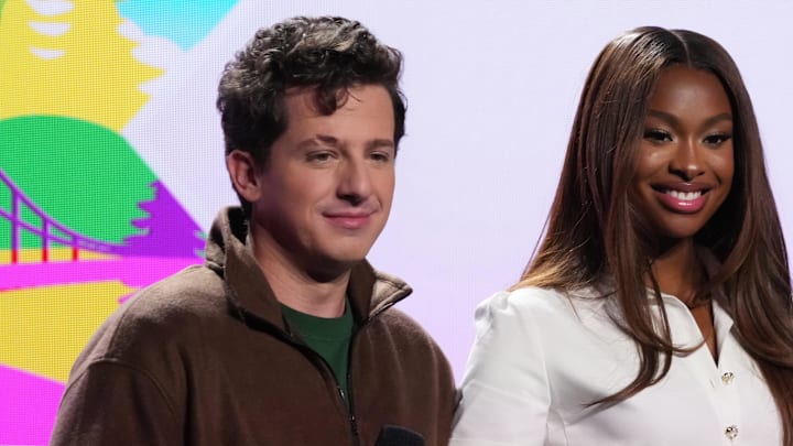 Charlie Puth during the Super Bowl LX halftime show press conference