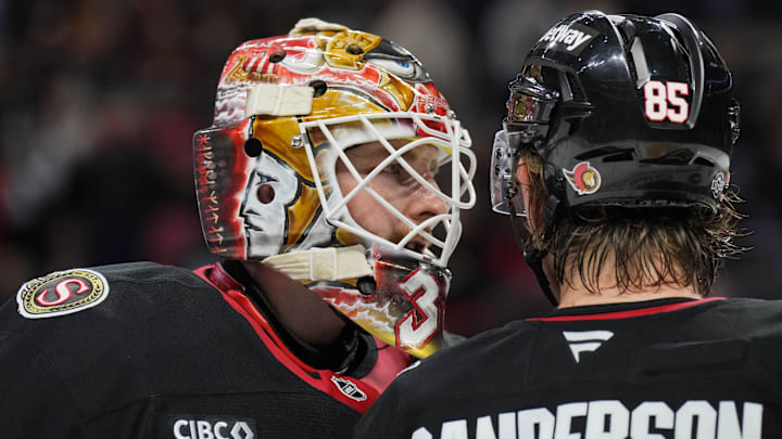 Linus Ullmark, Jake Sanderson