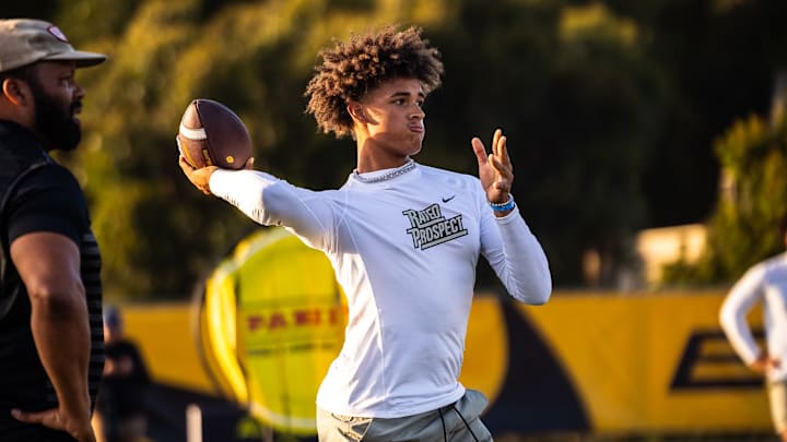 Texas Longhorn QB Commit Dia Bell at the Elite 11 Finals Texas Longhorn QB Commit Dia Bell at the Elite 11 Finals