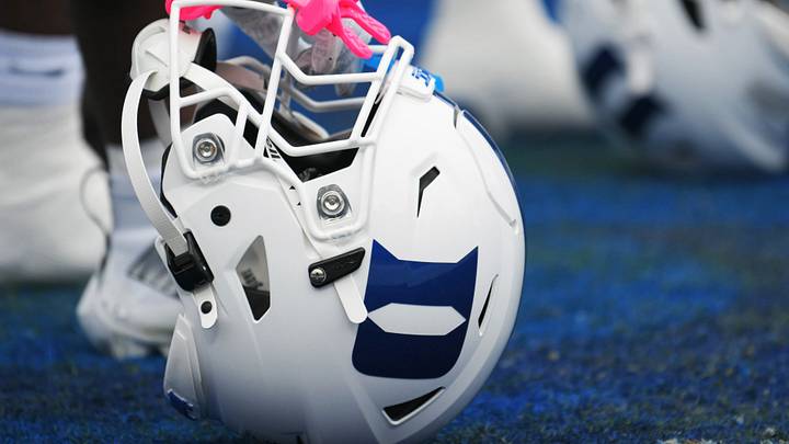 Oct 17, 2026; Durham, North Carolina, USA; A general view of a Duke Blue Devils helmet at Wallace Wade Stadium. Mandatory Credit: Zachary Taft-Imagn Images Oct 17, 2026; Durham, North Carolina, USA; A general view of a Duke Blue Devils helmet at Wallace Wade Stadium. Mandatory Credit: Zachary Taft-Imagn Images