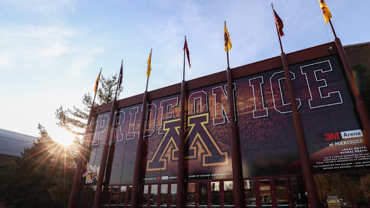 Outside view of 3M Arena at Mariucci Outside view of 3M Arena at Mariucci