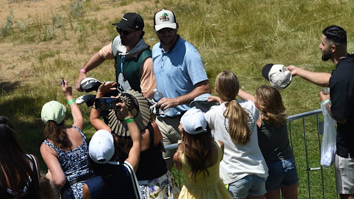 Josh Allen at the American Century Celebrity Golf Championship at Edgewood Tahoe on July 11, 2025.