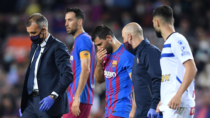 Sergio Aguero sufrió una arritmia ante el Alavés Sergio Aguero sufrió una arritmia ante el Alavés