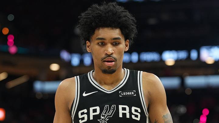May 22, 2026; San Antonio, Texas, USA; San Antonio Spurs guard Dylan Harper (2) in the second half during game three of the western conference finals for the 2026 NBA playoffs at Frost Bank Center. Mandatory Credit: Scott Wachter-Imagn Images