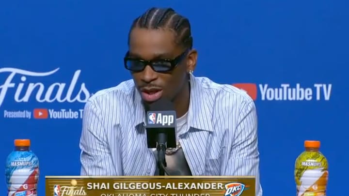 SGA broke Iverson's record for most points over his first two NBA Finals games on Sunday SGA broke Iverson's record for most points over his first two NBA Finals games on Sunday