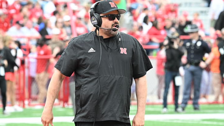 Nebraska football head coach Matt Rhule during a game