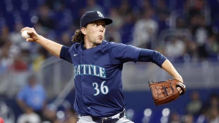 Seattle Mariners starting pitcher Logan Gilbert.