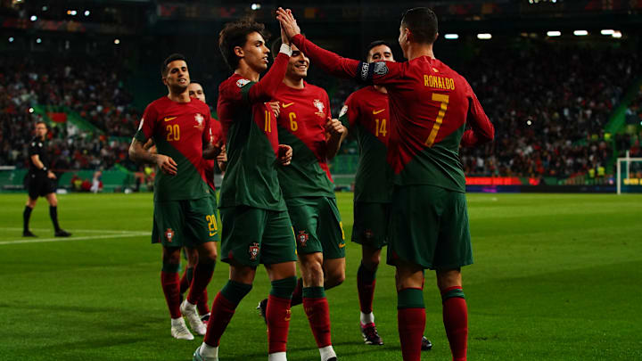 Cristiano Ronaldo, Joao Felix, Joao Cancelo, Joao Palhinha, Goncalo Inacio Cristiano Ronaldo, Joao Felix, Joao Cancelo, Joao Palhinha, Goncalo Inacio