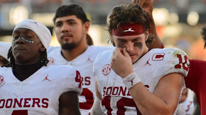 Oklahoma quarterback John Mateer Oklahoma quarterback John Mateer