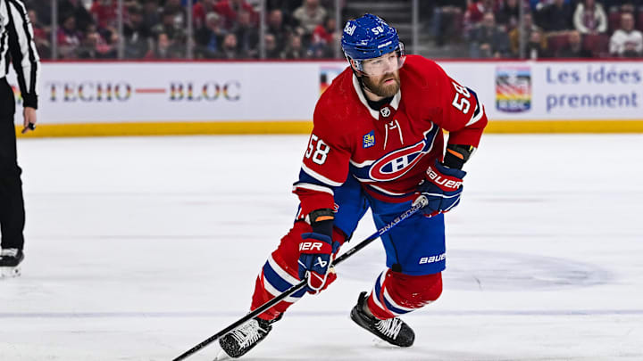 Jan 15, 2024; Montreal, Quebec, CAN; Montreal Canadiens defenseman David Savard