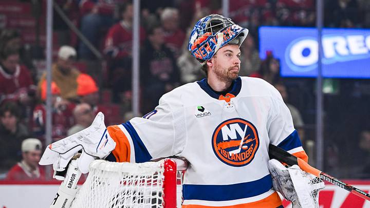 Mar 21, 2026; Montreal, Quebec, CAN; New York Islanders goalie Ilya Sorokin (30) grabs his water bottle during a break against the Montreal Canadiens during the first period at Bell Centre. Mandatory Credit: David Kirouac-Imagn Images Mar 21, 2026; Montreal, Quebec, CAN; New York Islanders goalie Ilya Sorokin (30) grabs his water bottle during a break against the Montreal Canadiens during the first period at Bell Centre. Mandatory Credit: David Kirouac-Imagn Images
