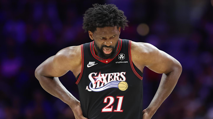 Joel Embiid will miss time with a strained oblique