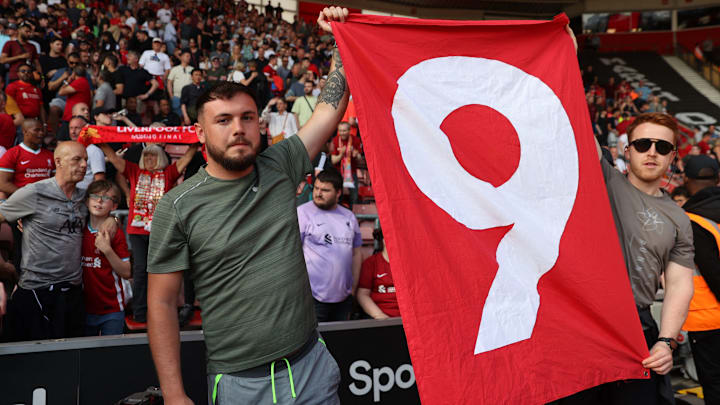 Liverpool's number nine shirt is embedded into the club's folklore