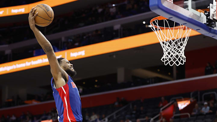 Dec 16, 2024; Detroit, Michigan, USA; Detroit Pistons guard Malik Beasley (5): Rick Osentoski-Imagn Images