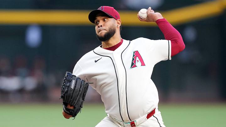 May 21, 2026; Phoenix, Arizona, USA; Arizona Diamondbacks pitcher Eduardo Rodriguez (57) pitches against the Colorado Rockies during the first inning at Chase Field. Mandatory Credit: Joe Camporeale-Imagn Images May 21, 2026; Phoenix, Arizona, USA; Arizona Diamondbacks pitcher Eduardo Rodriguez (57) pitches against the Colorado Rockies during the first inning at Chase Field. Mandatory Credit: Joe Camporeale-Imagn Images