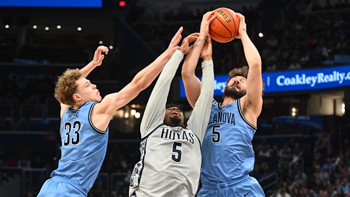 Villanova is favored against Georgetown in Big East quarterfinal action tonight.