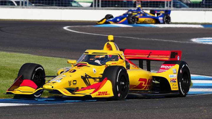 Alex Palou, Kyffin Simpson, Chip Ganassi Racing, Indianapolis Motor Speedway road course, IndyCar