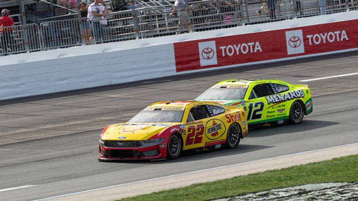 Joey Logano and Ryan Blaney, Team Penske, NASCAR Cup Series, New Hampshire Motor Speedway