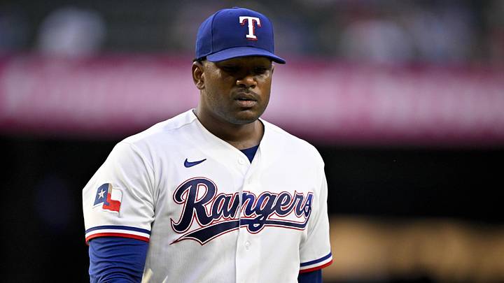 Texas Rangers starting pitcher Kumar Rocker. Texas Rangers starting pitcher Kumar Rocker.