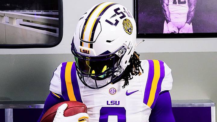 Five-star edge rusher Chris Whitehead during a visit with the LSU Tigers Five-star edge rusher Chris Whitehead during a visit with the LSU Tigers