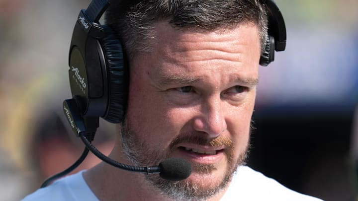 Oregon Head Coach Dan Lanning during the game against Oklahoma State.