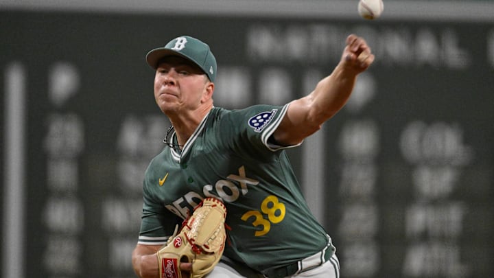 Boston Red Sox starting pitcher Kyle Harrison. Boston Red Sox starting pitcher Kyle Harrison.