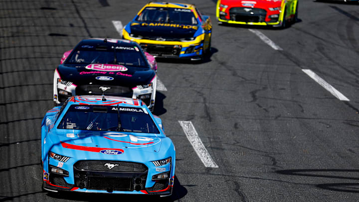 Aric Almirola, Kevin Harvick, Ty Dillon, NASCAR