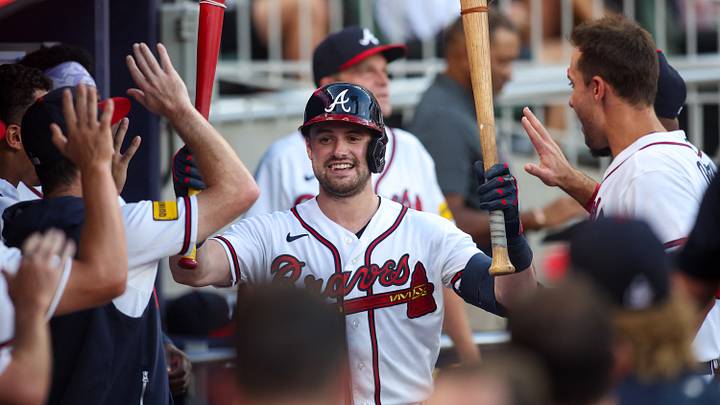 The newest member of the Atlanta Braves outfield is fitting in well so far The newest member of the Atlanta Braves outfield is fitting in well so far